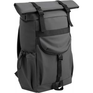 KKAHQ-Sac à dos Rolltop pour femmes et hommes, sac à dos étanche pour ordinateur portable 16 pouces, sac à dos unisexe Rolltop pour femmes et hommes, idéal pour l'université, le travail et le vélo - Neuf