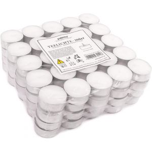 Bougies À Thé Non Parfumées 100 Pièces, Durée De Combustion : 4 Heures, Bougies À Thé Gastro - Neuf