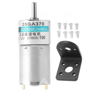 XYONG Moteur a engrenages CC Micro basse vitesse CW CCW Support Industrie automatisee 12 V XD25GA370 (100 tr/min) - Neuf