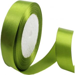 Ruban De Satin Double Face Pour Emballage Cadeau, 20 Mm, Vert Kaki, Ruban En Tissu Pour Emballage Cadeau, Bouquets, G&acirc;teaux, D&eacute;coration De Mariage - Neuf