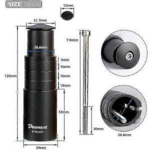 Fourche De V&eacute;lo Tige Rise Up Adaptateur Vtt Guidon Hauteur 100mm Augmentation Rallonge Alliage D'aluminium Pi&egrave;ces De V&eacute;lo Convient &Oslash;. 28.6mm - Neuf