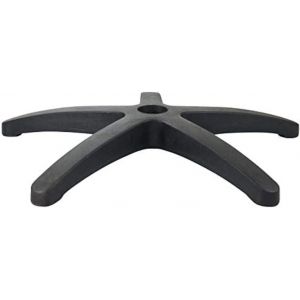 Ulteronixshop-Pied de Fauteuil de Bureau Noir 5 Branches 300 mm Nylon pour V&eacute;rin 50 mm - Neuf