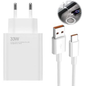 Eryi-33w Chargeur Xiaomi Charge Rapide Et Câble 2m Pour Xiaomi Redmi Note 13/12/11/11s/9/10/11 Pro/12 Pro/13 Pro,Xiaomi 10t/11 Lite/10/10 Lite/10t Lite/11,Poco X6/X3/F3/X5/M5/F2 Pro - Neuf