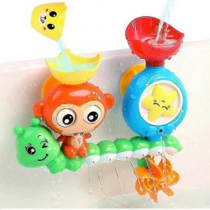 Adorables Jouets De Bain Pour B&eacute;b&eacute;s En Forme De Chenille Et De Singe &iquest; Jeu Interactif Dans L'eau Du Bain - Neuf