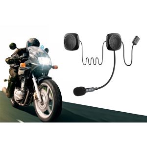 Casque Bluetooth pour casques de moto, &eacute;couteurs sans fil pour l'ext&eacute;rieur, communication mains libres - Neuf