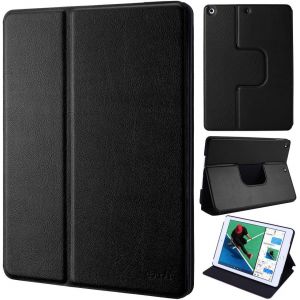 LORANKA-Flip Cover pour iPad 2 3 4, Smart Coque de Protection avec Fonction Sleep/Wake Up Protecteur Housse &Eacute;tui &agrave; Rabat Magn&eacute;tique Style Livre avec Support, Noir - Neuf