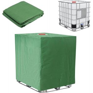 CHECARZHN--NO1-120×100×116Cm Bache Protection, Bâche Imperméable, Couverture Imperméable, Housse De Protection Pour Réservoir Ibc, Couvercle Cuve 1000L, Bouchon Cuve Anti-Uv, Réservoir D'Eau Couv - Neuf