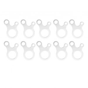 Tendeur De Corde à 3 Trous, Ajusteurs De Serrage De Cordon De Ligne Pour Tente, Camping, RandonnéE, Sac à Dos, Activité De Plein Air, Argent - Neuf