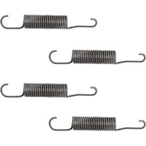 4 x Drum Springs Compatible with Miele 417689 for Meteor Superior EcoLine EuroStar Washing Machine Shiny Silver - Neuf