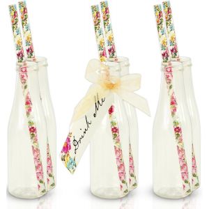 Truly Alice In Wonderland Bouteilles Fantaisie,Décorations Pour Anniversaire,Goûter Festif,Mariage Et Festivités,Fête À Thème Alice Au Pays Des Merveilles,Multicolore (Paquet De 6) - Neuf