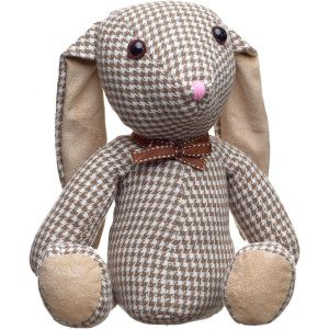 Butoir De Porte En Forme De Lapin - En Tissu Antid&eacute;rapant Avec Rembourrage En Granul&eacute;s - Id&eacute;al Pour Chambre D'Enfant,Couloir,Salon - D&eacute;coration Pour Les Amis Des Animaux - Environ 25 - Neuf