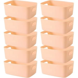 lbgwp60-4 Pcs Boite Rangement Plastique, Petit Boîte De Rangement Léger Bac Organ ur, Boite Rangement Portable Pour Cuisine, Salle De Bain, Placard, Bureau, Maquillage - Neuf