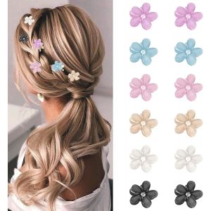 Shiliu-Lot De 12 Mini Pinces À Cheveux En Diamant, Mini Pince À Cheveux En Forme De Fleur, Griffe En Métal Accessoires Pour Photo, [ - Neuf