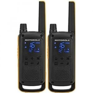 Motorola T82 Extreme PMR446 2-Way Walkie Talkie Radio Twin Pack - Jaune/Noir - Neuf