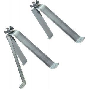 Fixation murale/support pour mât en acier haute qualité 25 cm-Fixation pour mât ou barre de max. 60 mm en acier galvanisé pour antennes (satellite,radio DVB-T2,LTE) parasol,voile d'ombrage - Neuf