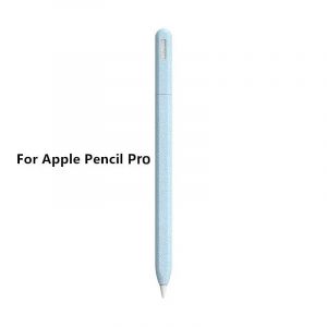 Étui À Crayons En Silicone Pour Tablette,Étui De Protection Pour Stylet,Couleur Unie,Antichoc Pour Apple Pencil 1ère Ou 2e Génération Ou Pencil Pro.Pencil Pro Blue. - Neuf