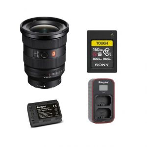 Sony FE 16-35 mm f/2,8 GM II (SEL1635GM2) Objectif + Sony CFexpress Type A TOUGH 160 Go carte m&eacute;moire+ batterie Kingma 2000 mAh (Sony NP-FZ100) + chargeur double USB LCD Kingma (Sony NP-FZ100) - Neuf
