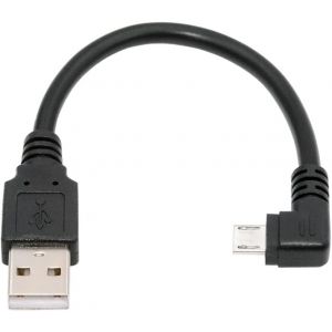 KALANKA-Câble de Charge de données coudé à 90 degrés Micro USB 5 Broches vers USB 2.0 Type-A pour téléphone, Tablette, Appareil Photo 20 cm - Neuf