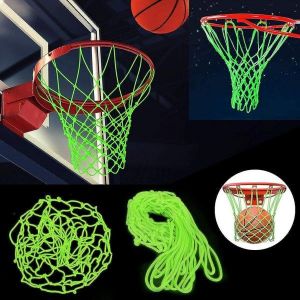 Filet De Basket-Ball Robuste Et Phosphorescent - Durable, Ajustement Standard Pour Jouer La Nuit, Cadeau Parfait Pour Les Amateurs De Basket-Ball ! - Neuf