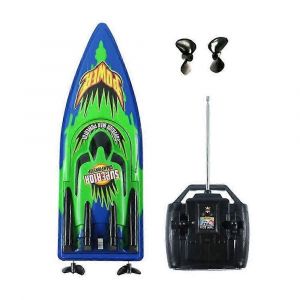 1 ensemble de bateau haut bateau professionnel quadricopt&egrave;re jouet mod&egrave;le d'eau jouet sans batterie (vert) - Neuf
