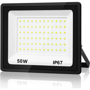 Dgbcz-Projecteur Led Extérieur 50w5000lm Spot Led Extérieurip67 Etanche Super Lumineux Eclairage Exterieur7000k Éclairage Mural D'extérieur Pour Jardin, Patio, Garage - Neuf