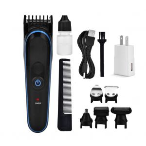 Rasoir Electrique Multifonctions, Tondeuse, Outil D'epilation Du Nez, Tete Lavable, Prise Americaine - Neuf