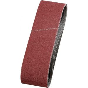 Bandes abrasives 40x303 mm en corindon supérieur avec grain 150, encollage spécial et toile de coton flexible pour le ponçage moyennement fin du bois et du métal - Neuf