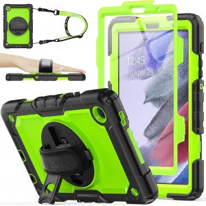 Coque Pour Samsung Galaxy Tab A7 Lite 8.7"" Avec Porte-Crayon Protecteur D'&Eacute;cran [Dragonne Rotative &Agrave; 360] Et Support, Coque Antichoc Pour Samsung Tab A7 Lite 2021 Sm-T220/Sm-T225 [COQ9122306] - Neuf