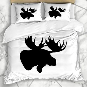 Literie - Housse De Couette Cornu Brun Corne, Cornes, Profil, T&iquest;&ordm;te, Naturel, B&iquest;&ordm;te, Alaska, Naturel, Grand, Taureau, Canada, Vie, Cerf Microfib - Neuf