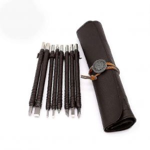 8pcs / set Tungsten Steel Alloy Gravure Outils professionnels pour les d&eacute;butants et les graveurs - Neuf