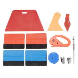 20 Pcs Kit D'outils D'emballage De Vinyle De Voiture,Outil De Lissage De Papier Peint De Raclette D'emballage De Voiture Pour L'habillage Et L'installation De La Voiture - Neuf