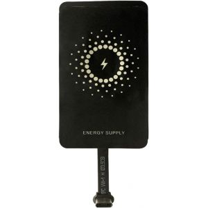 Récepteur et Adaptateur de Charge sans Fil Ultra Rapide 1300 mA Type C Qi pour Google Pixel,Samsung Galaxy,LG,HTC,Motorola,Nokia et Autres téléphones Android USB C - Neuf