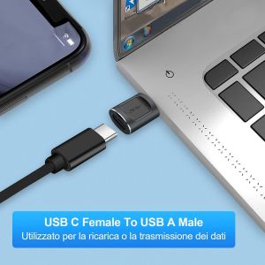 Usb Femelle Vers Usb Adaptateur M&acirc;le, Type C C&acirc;ble Du Chargeur Connecteur Usb De Type C Otg Adaptateur Pour Iphone 11 12 13 Pro Max,Se,Airpods,Ipad Mini Air 6 4 5,Samsung Galaxy S20 S21 S22 Plus - Neuf