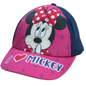 Casquette Minnie Disney - R&eacute;glable Par Scratch - 53 Cm (Taille 53,Couleur Bleu) - Neuf