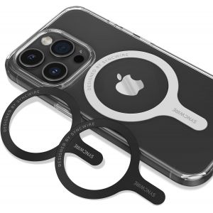 Plaque de Bague Magn&eacute;tique Lot de 3, Bague MagSafe Universelle en M&eacute;tal Compatible avec la Charge sans Fil MagSafe, Autocollant MagSafe pour iPhone 15/14/13 S&eacute;rie Galaxy S23/S22/S21 et Plus - Neuf