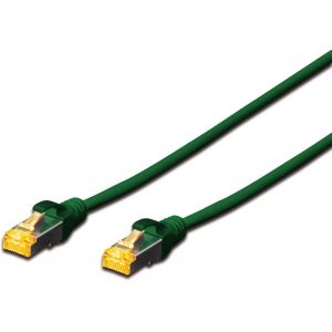KAL-Câble Lan Cat 6A - 5M - Rj45 Câble Réseau - S/Ftp Blindé - Compatible Cat-6 & Cat-7 - Vert - Neuf