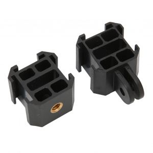 Support de griffe froide en plastique professionnel leger 1/4 po triple support de griffe froide pour camera d'action, lumiere de remplissage et microphone - Neuf