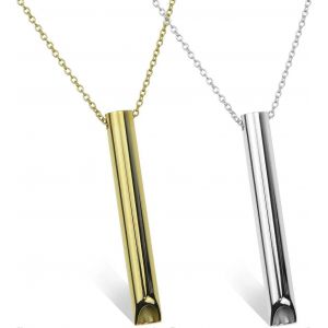 2pcs Anxi&eacute;t&eacute; Soulagement Collier Mindful Anapana Respiration Collier Anxi&eacute;t&eacute; Collier Respiration Stress Soulagement Collier Portable Exercices De Respiration Profonde Ne - Neuf