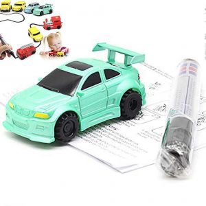 Fun Pen Inductive Car Truck Suivez nimporte quelle ligne noire dessin&eacute;e Mini jouet d'ing&eacute;nierie V&eacute;hicules Jouet &eacute;ducatif - Neuf