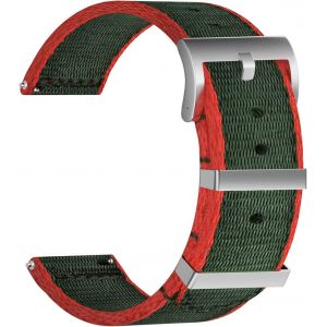 Eryi-Nylon Bracelet Montre Bracelet Montre Armée Militaire - 18mm, 20mm, 22mm, 24mm Montre Bracelet Avec Acier Inoxydable Boucle - Neuf