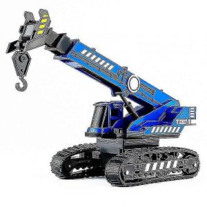 Crawler Crane Toys Simulation Engineering Car Model Children&#39;s Toy.s-Bleu - Neuf