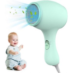 Children's Hair Dryer, 550w Mini Hair Dryer, Small Lightweight Hair Dryer, Travel Hair Dryer, Low No , Hair Dryer For Children And Even Pets (Green) - Neuf