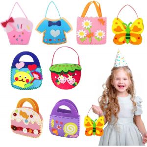 KALANKA-Kit de Couture pour Enfant ¿ Ensemble de 8 Projets Simples pour Débutants ¿ Activités Créatives et Éducatives avec Aiguilles en Plastique, Pour Filles et Garçons ¿ Idéal pour les Anniversair - Neuf