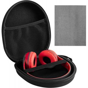 acdsgd-Housse Casque Over Ear, Etui Rigide pour &Eacute;couteurs avec Chiffon Nettoyage Magique, Universel Etui pour &Eacute;couteurs, &Eacute;tui de Transport pour Casque 21 X 18 X 5.5cm, Noir - Neuf
