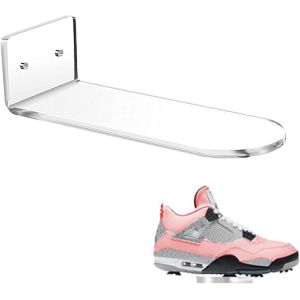 Kgabery-Étagère À Chaussures Transparente Étagère À Crémaillère Étagères À Chaussures Étagères Murales Pour Chaussures Accessoires De Slatwall Des Sports Support Mural Rebord - Neuf