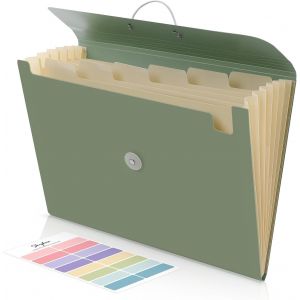 Porte-Documents A4, 7 Compartiments, Avec &Eacute;lastique, Organisateur De Documents, Classeur, Trieur Pour Bureau, Maison, &Eacute;cole, Documents (Violet) - Neuf