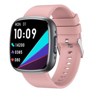 Montre Connect&eacute;e &Eacute;cran Ips Ecg &Eacute;tanche Bluetooth Autonomie Longue Dur&eacute;e Rose 2 Yonis - Neuf
