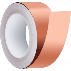 KALANKA-Ruban Cuivre Anti Limaces et Escargots, Ruban Cuivre Anti Limace 30m x 50mm, Bande Cuivre Anti Limace, Feuille de Cuivre Bande Ruban Adh&eacute;sif, Protection du Jardin et Sur&eacute;lev&eacute;es Plantes - Neuf