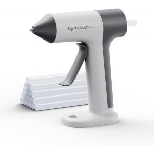 Chenquansarl-Pistolet &Agrave; Colle C Sans Fil , Pistolet &Agrave; Colle Thermofusible Avec Batterie Int&eacute;gr&eacute;e De 2 Ah, Arr&ecirc;t Intelligent, Pr&eacute;chauffage Rapide En 30 S, Entr&eacute;es Usb-C, Id&eacute;al Pour Le Bricolage, - Neuf