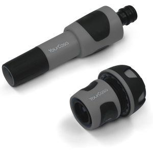 JGD-Pulv&eacute;risateur de jardin avec adaptateur de tuyau 3/4"" &iquest; Seringue de qualit&eacute; sup&eacute;rieure pour tuyau d'arrosage &iquest; Buse de douche de jardin avec embout pour le jardin &iquest; Douchette &agrave; main, seringue - Neuf